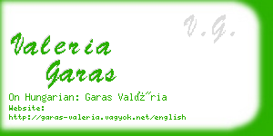 valeria garas business card